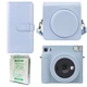 Подарунковий набір камера миттєвого друку Fujifilm Instax Square SQ1 Glacier Blue / Чохол блакитний / Фотоальбом (80 фото) / Фотопапір (10 знімків) - изображение 1