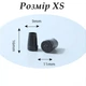 Силіконові накладки на каблуки Protective heel stoppers Round Black Розмір XS - зображення 2