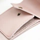 Именной мини кошелек с гравировкой на заказ в деревянной коробке, Powder, Malina Leather - изображение 7