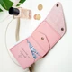 Компактный женский кошелек с гравировкой на заказ, Pink, Malina Leather - изображение 2