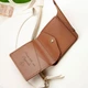 Компактный женский кошелек с гравировкой на заказ, Caramel, Malina Leather - изображение 2