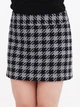 Юбка мини осенняя прямая женская H&M 0764415_черн.гус.лап 40 Серая (KAY2000001346129) - изображение 5