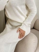 Юбка миди осенняя прямая женская ARTKNIT Jolie S-M Молочная (4823093444089) - изображение 7