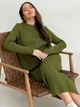 Юбка миди осенняя прямая женская ARTKNIT Jolie S-M Хаки (4823093444126) - изображение 6