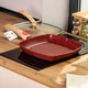 Алюминиевая сковорода-гриль 28 см с прозрачной крышкой Square Red MGC - изображение 8