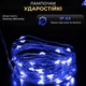 Гирлянда светодиодная GarlandoPro 1000L100MGBL Роса Нить на 1000 LED зеленая 100 м 8 режимов Синий (127-107-1000L100MGBL) - изображение 5