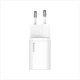 Мережевий Зарядний Пристрій Baseus Super Silicone Quick Charger 30W (Type-C) White - зображення 1