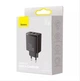 Сетевое Зарядное Устройство Baseus Compact Quick Charger 30W (Type-C + 2USB) Black - изображение 3