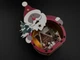 Елочная новогодняя игрушка Дед Мороз с подсветкой из фанеры 150 х 105 х 50 мм Разноцветный (NR-138) - изображение 1