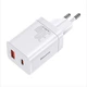 Сетевое Зарядное Устройство Baseus Super Si Pro Quick Charger (Type-C+USB) 30W White - изображение 1