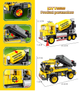 Конструктор Бетоносмеситель 2 в 1 Builder cement mixer развивающий WOMA 397 деталей - изображение 8