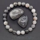 Браслет из натурального серого агата Claud Water Agate - изображение 1