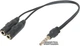 Переходник для гарнитуры Defender Headset Jack 2 x 3.5-мм jack (F) - 3.5-мм 4pin jack (M) (63012) - изображение 1