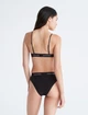 Женский топ Calvin Klein Cotton Stretch Unlined Triangle Bralette M черный - изображение 3