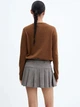 Юбка мини осенняя женская Mango Nara 57044403-52 M Серая с синим (8445922618056) - изображение 5