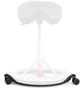 Стілець сідло для активного сидіння Backapp Smart Nordic Wool, Silver Grey, Red ball, Wheels Black Grey - зображення 4