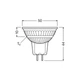 Лампа LED 5W 12V 345lm 4000K GU5.3 DIM 50x44mm рефлекторная [4099854059735] LEDVANCE LED MR16 - изображение 6