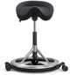 Стілець сідло для активного сидіння Backapp Smart Nordic Wool, Alu, Black ball, Wheels Black Grey - зображення 1