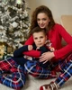 Детская пижама для мальчика с брюками - Новогодний мишка - Family look для семьи 110-116 - изображение 5