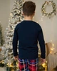 Детская пижама для мальчика с брюками - Новогодний мишка - Family look для семьи 110-116 - изображение 6