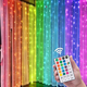 Гирлянда штора роса 3х3 RGB Niki Light роса від юсб роса на пульті завіса 300 LED різнокольорова 16 кольорів - зображення 10