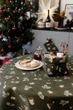 Корзина для хлеба Прованс текстильная с люрексом Шапочки на зеленом (4823093465640) - изображение 3