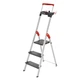 Лестница алюминиевая L100 TopLine 3 ступеней, Hailo 8050307 - изображение 1