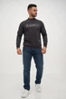 Свитшот с принтом флис Trend Collection 61609 Антрацит (GRAY) 3XL - изображение 3