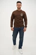 Cвитшот с принтом Trend Collection 2831 коричневый (BROWN) 3XL - изображение 2