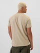 Мужская футболка Gap (500127115149) Everyday Soft Logo S бежевая - изображение 2