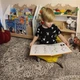 Набір Монтессорі стелаж для іграшок та поличка книг, колір світле дерево / білий (007) - зображення 2