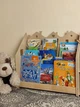 Набір стелаж для іграшок та поличка книг Монтессорі колір натуральне дерево (006) - зображення 5