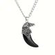 Кулон талисман клык волка на цепочке черный - изображение 3