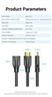 Кабель видео HDMI-удлинитель Vention 8K HDMI 2.1 Extender Male to Female 1.5 м Black (AHBBG) - изображение 5