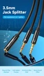 Сплиттер Vention переходник-разветвитель 2*3.5мм minijack - 3.5мм minijack 1.5 м Black (BBTBG) - изображение 2