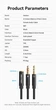 Сплиттер Vention переходник-разветвитель 2*3.5мм minijack - 3.5мм minijack 1.5 м Black (BBTBG) - изображение 8