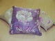 Комплект декоративних подушок Firanka Flowers 35х35см 1шт 40х40см 1шт 24х33см 1шт бузкові та бежеві (п_0223) - зображення 4
