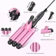 Тройная плойка щипцы для укладки волос Bestope Hair Waver HE-19 Розовый - изображение 7
