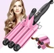 Тройная плойка щипцы для укладки волос Bestope Hair Waver HE-19 Розовый - изображение 5