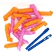 Бигуди Magic Curler "Спираль" длина 30 см, набор 18 шт., стандартный локон, оранжево-розовые - изображение 1