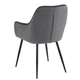 Дизайнерское Мягкое Кресло Just Relax "Genoa Dark Grey" с графитовым бархатом - изображение 5