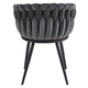 Дизайнерське М'яке Крісло Just Relax "Toskana Dark Grey" з бежевим оксамитом - зображення 5