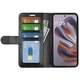 Классический чехол-книжка Deexe Wallet Style для Motorola Edge 50 Neo / Edge 60 Neo - Black - изображение 2