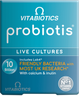 Дієтична добавка Vitabiotics Probiotics Live Cultures 10 Billion пробіотик 30 капсул (5021265252626) - зображення 1