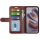 Классический чехол-книжка Deexe Wallet Style для Motorola Edge 50 Neo / Edge 60 Neo - Brown - изображение 2