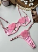 Комплект нижньої білизни з сердцяии SM2280ва Simply sexy рожевий M - зображення 9