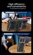Чехол Magnetic Shield для Infinix Note 40 Pro / X6850 бампер противоударный с подставкой кольцом Black - изображение 4