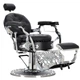 Гідравлічне перукарське крісло ENZO-9168A Silver Jack Barberking - зображення 1