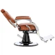 Гідравлічне перукарське крісло Dion Barberking A-040-SILVER-BROWN - зображення 3