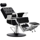 Перукарське крісло гідравлічне для перукарні Santino Barberking 8812-BLACK-BUTTON - зображення 2